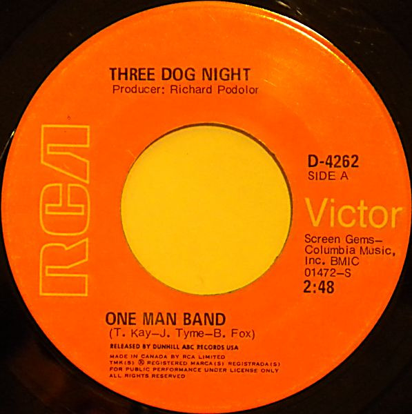Three Dog Night - One Man Band | RCA Victor (D-4262)