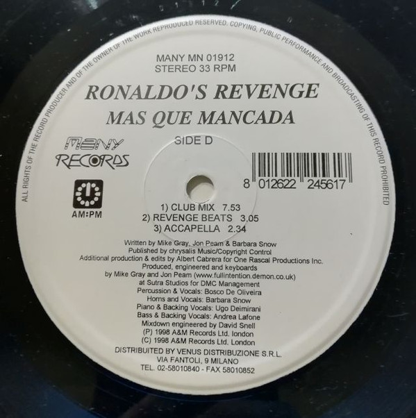 Ronaldo's Revenge - Mas Que Mancada | Many Records (MN 01912) - 4 Ronaldo's Revenge - Mas Que Mancada | Many Records (MN 01912) - 4
