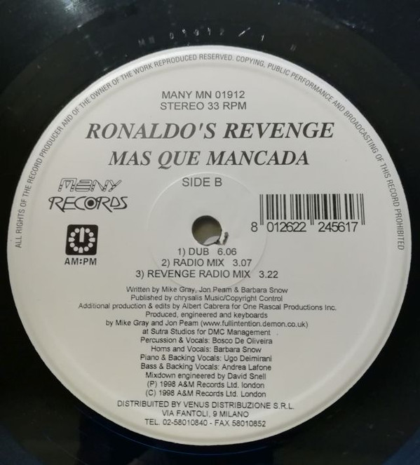 Ronaldo's Revenge - Mas Que Mancada | Many Records (MN 01912) - 2 Ronaldo's Revenge - Mas Que Mancada | Many Records (MN 01912) - 2