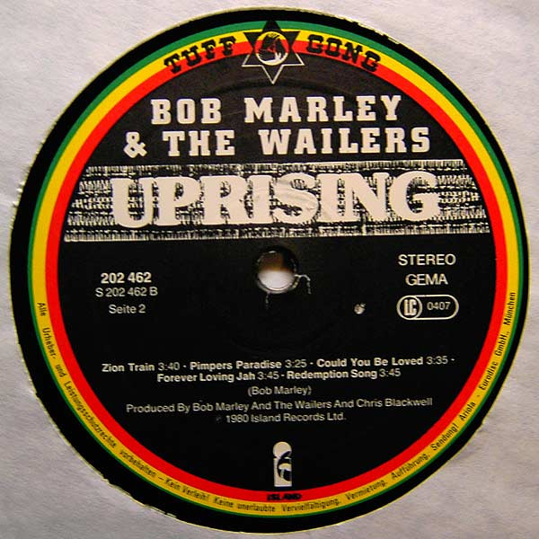 Bob Marley & The Wailers - Uprising | Island Records (202 462-320) - 4