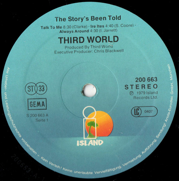 Third World - The Story's Been Told | Island Records (200 663) - 3 Third World - The Story's Been Told | Island Records (200 663) - 3