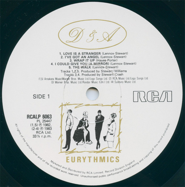 Eurythmics - Sweet Dreams (Are Made Of This) | RCA (RCALP 6063) - 3