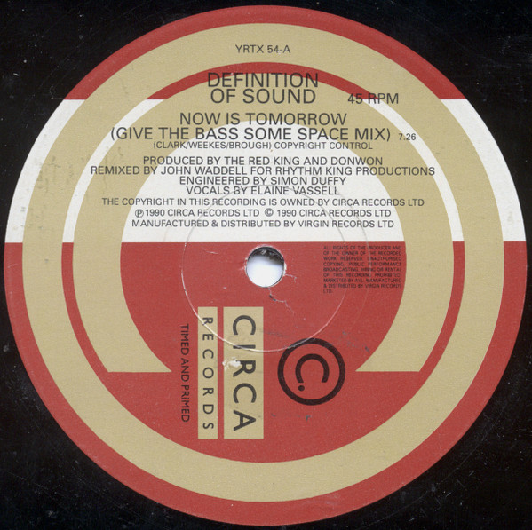 Definition Of Sound - Now Is Tomorrow | Circa (YRTX 54) - 2