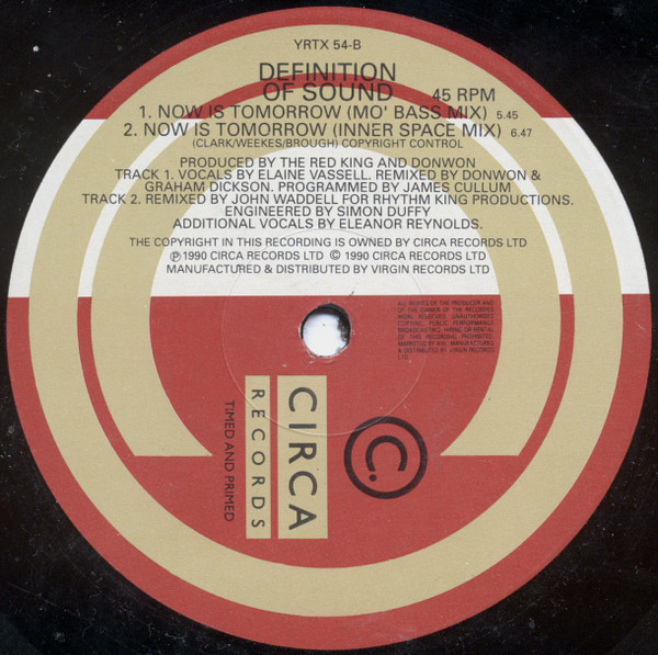 Definition Of Sound - Now Is Tomorrow | Circa (YRTX 54) - 3
