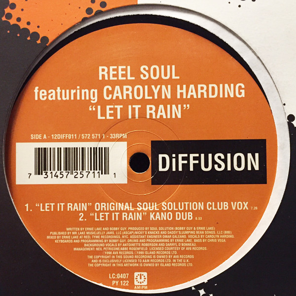 Reel Soul Featuring Carolyn Harding - Let It Rain | DiFFUSION (12DIFF011) - main