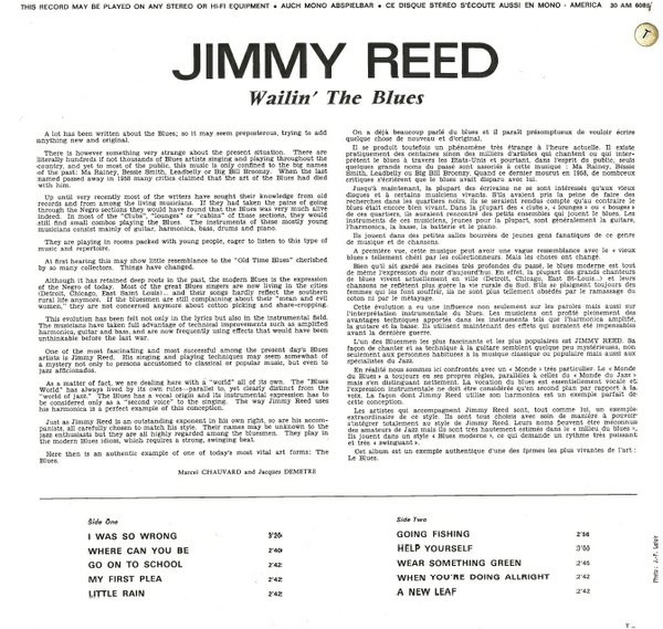 Jimmy Reed - Wailin' The Blues | America Records (30 AM 6088) - 2