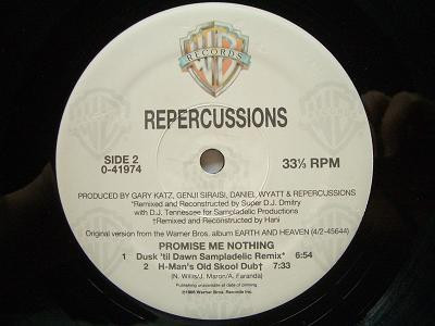 Repercussions - Promise Me Nothing | Warner Bros. Records (0-41974) - 3