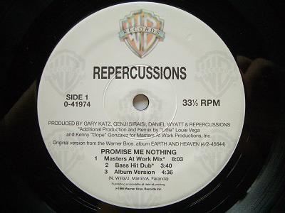 Repercussions - Promise Me Nothing | Warner Bros. Records (0-41974) - 4