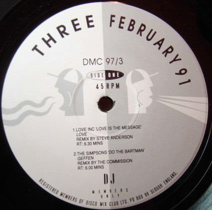 Various - February 91 - Three | DMC (DMC 97/3) - 3
