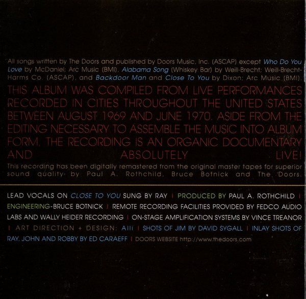 The Doors - Absolutely Live | Elektra (7559-61972-2) - 4