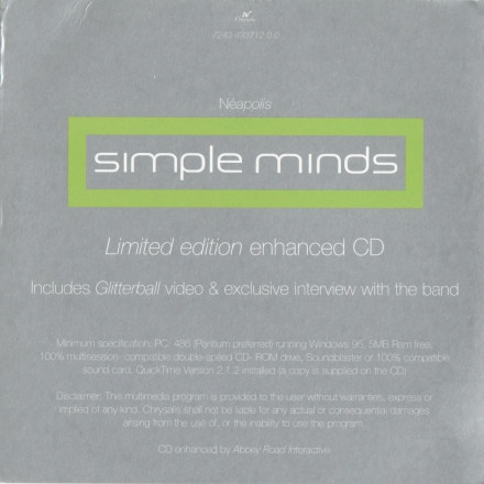 Simple Minds - Néapolis | Chrysalis (7243 4 93712 0 0) - 2