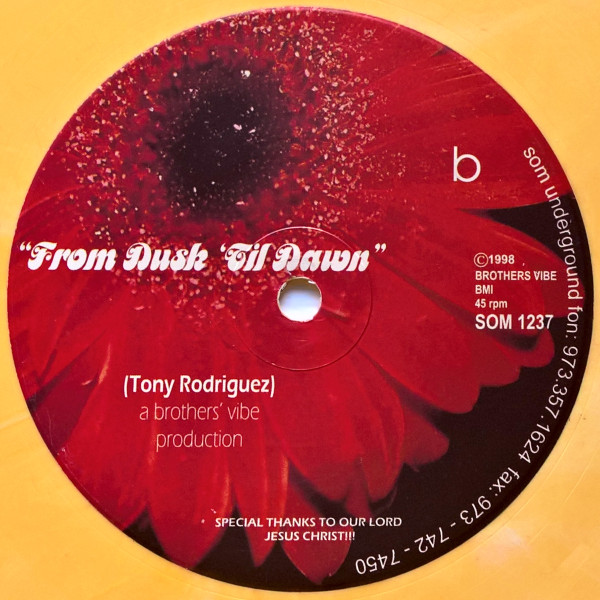 Tony Rodriguez - All In The Feeling / From Dusk Till Dawn | SOM Underground (SOM 1237) - 2