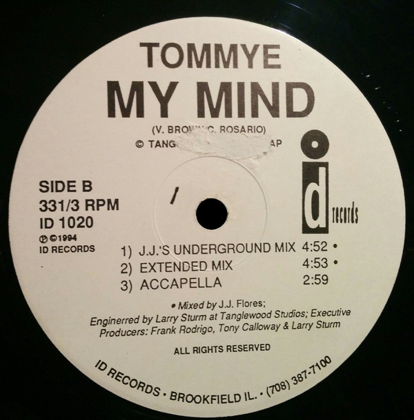 Tommye - My Mind | ID Records (ID 1020) - 3