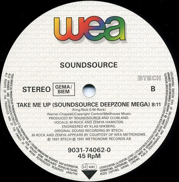 Sound Source - Take Me Up | WEA (9031-74063-2) - 3