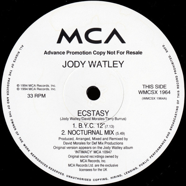 Jody Watley - Ecstasy | MCA Records (WMCSX 1964) - 2 Jody Watley - Ecstasy | MCA Records (WMCSX 1964) - 2