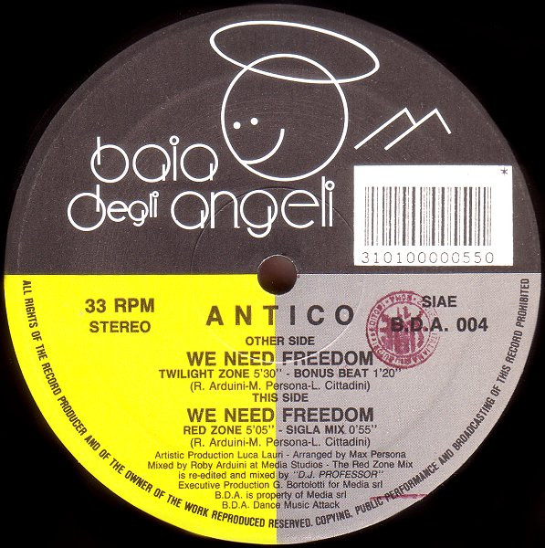 Antico - We Need Freedom | Baia Degli Angeli (B.D.A. 004) - main