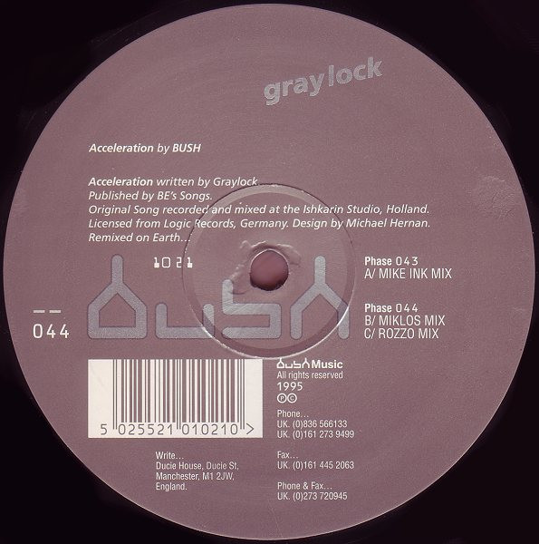 Graylock - Acceleration By Bush | Bush (Bush 1021) - 2 Graylock - Acceleration By Bush | Bush (Bush 1021) - 2