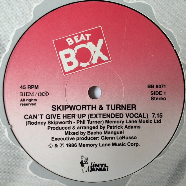 Skipworth & Turner - Can't Give Her Up | Beat Box (BB 8071) - 3