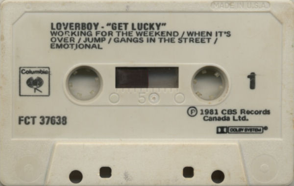 Loverboy - Get Lucky | Columbia (FCT 37638) - 3