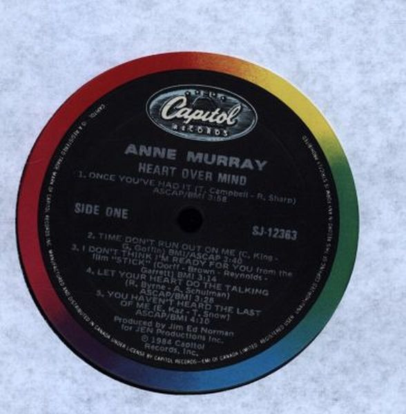Anne Murray - Heart Over Mind | Capitol Records (SJ-12363) - 3 Anne Murray - Heart Over Mind | Capitol Records (SJ-12363) - 3
