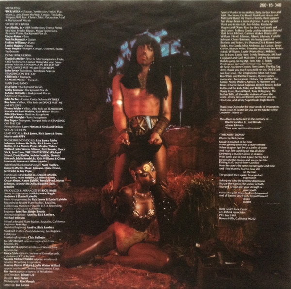 Rick James - Throwin' Down | Motown (260·15·040) - 5