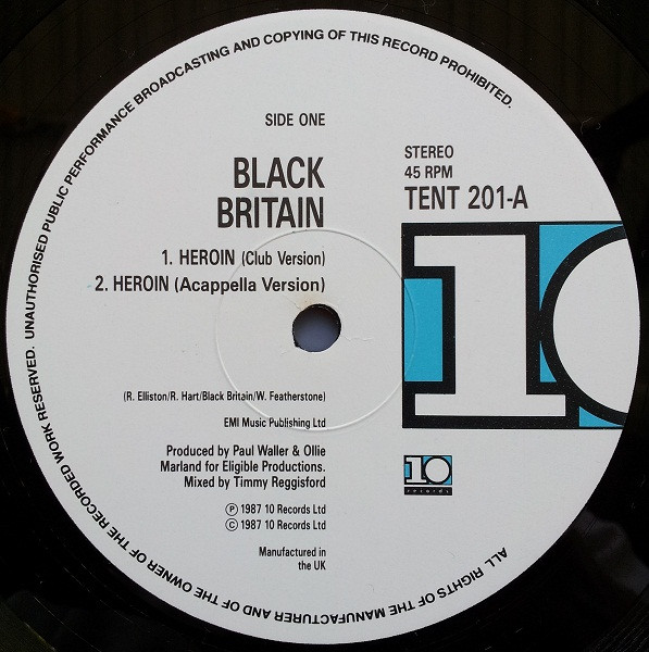 Black Britain - Heroin | 10 Records (TENT 201) - 3 Black Britain - Heroin | 10 Records (TENT 201) - 3