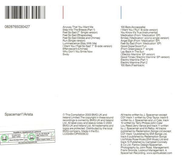 Spiritualized - The Complete Works Volume One | Spaceman Records (OPM009CD) - 2