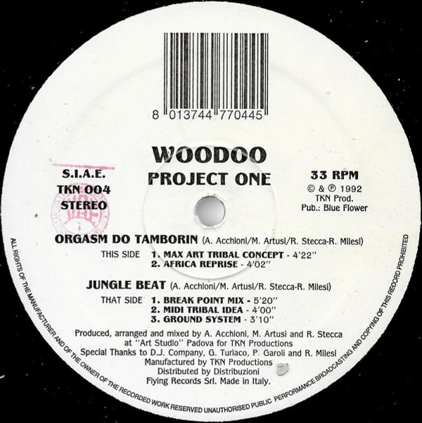 Woodoo - Project One | TKN Productions (TKN 004) - main Woodoo - Project One | TKN Productions (TKN 004) - main