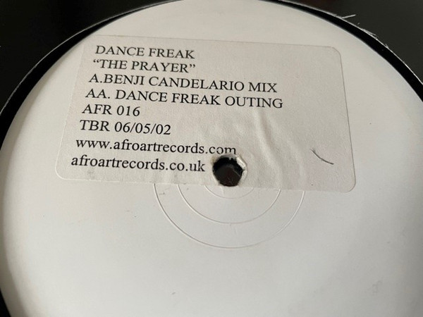 Dance Freak - The Prayer | Afro Art (AFR 016)