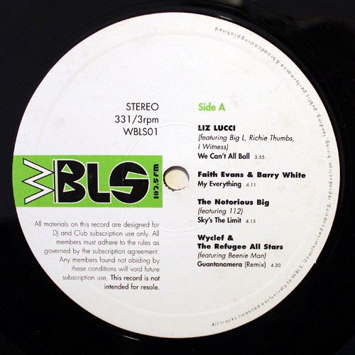 Various - WBLS 107.5 FM Radio-Show | Not On Label (WBLS01) - main Various - WBLS 107.5 FM Radio-Show | Not On Label (WBLS01) - main