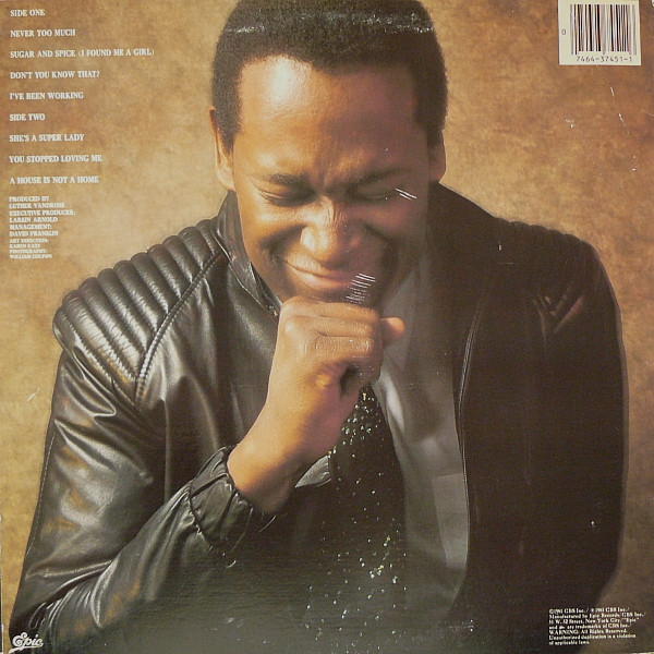 Luther Vandross - Never Too Much | Epic (FE 37451) - 2 Luther Vandross - Never Too Much | Epic (FE 37451) - 2
