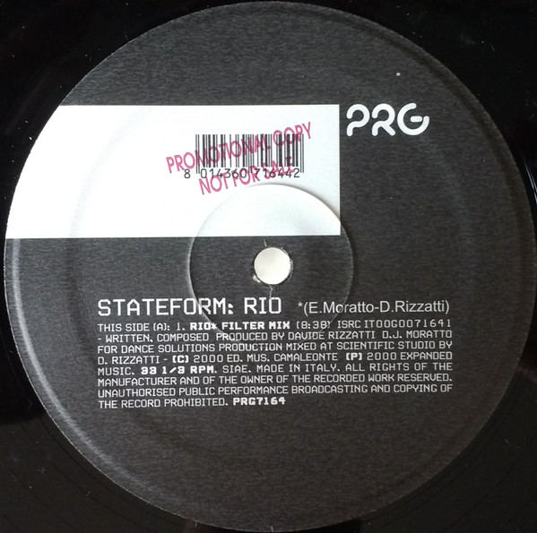 Stateform - Rio | PRG (Progressive Motion Records) (PRG7164) - 2