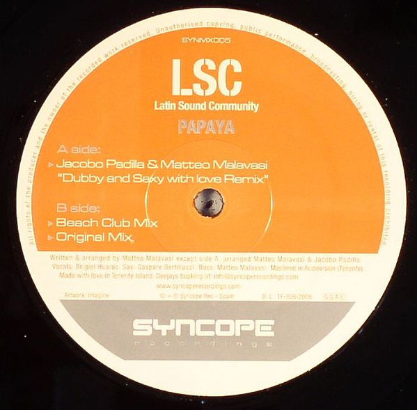Latin Sound Community - Papaya | Syncope Recordings (SYNMX005) - 2 Latin Sound Community - Papaya | Syncope Recordings (SYNMX005) - 2