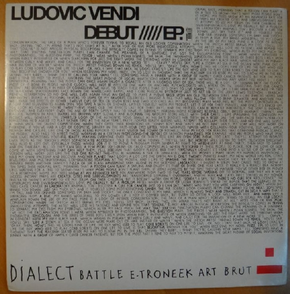 Ludovic Vendi - Debut EP | Dialect Recordings (DIAL 005)