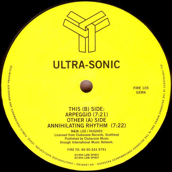 Ultra-Sonic - Annihilating Rhythm | Fire Recordings (FIRE 105) - main Ultra-Sonic - Annihilating Rhythm | Fire Recordings (FIRE 105) - main