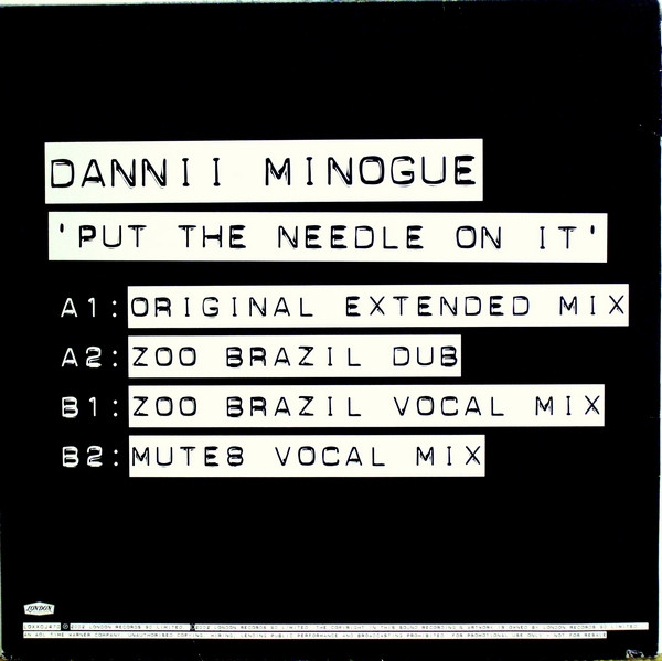 Dannii Minogue - Put The Needle On It | London Records (LOXXDJ470) - 2