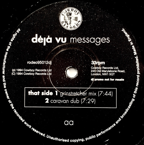 Deja Vu - Messages | Cowboy Records (RODEO95012DJ) - 4