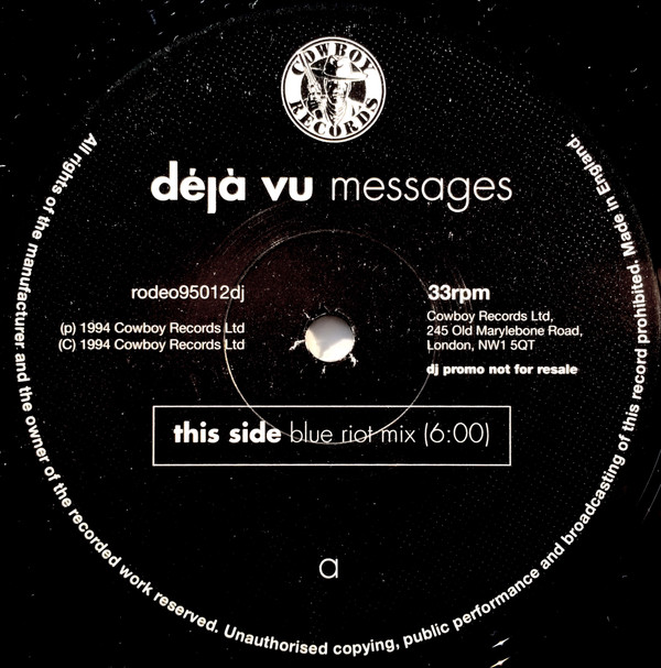 Deja Vu - Messages | Cowboy Records (RODEO95012DJ) - 3