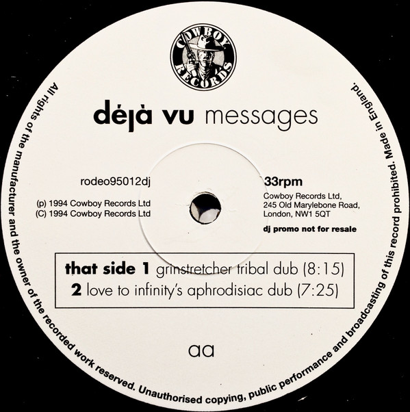Deja Vu - Messages | Cowboy Records (RODEO95012DJ) - 6