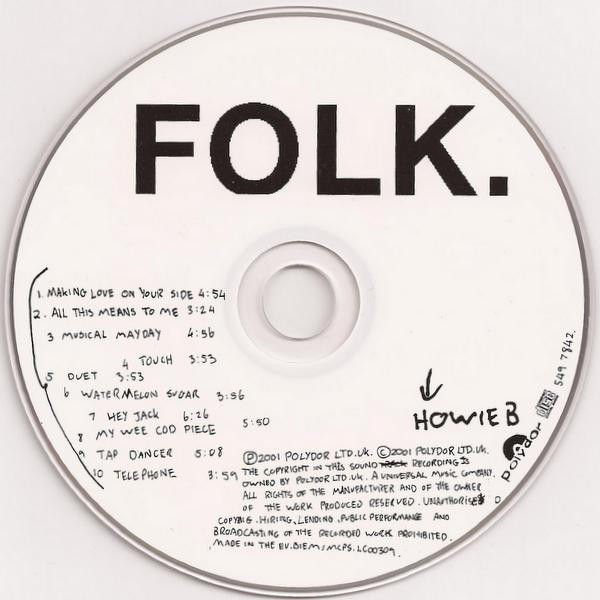 Howie B. - Folk. | Polydor (549 7842) - 3