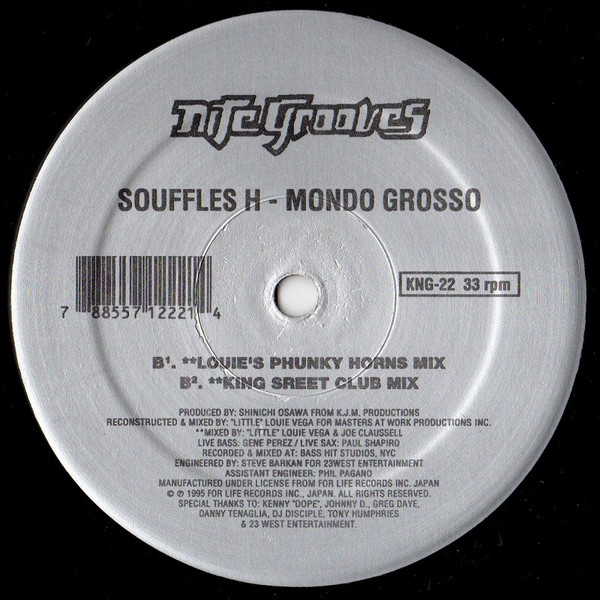 Mondo Grosso - Souffles H | Nite Grooves (KNG-22) - 2