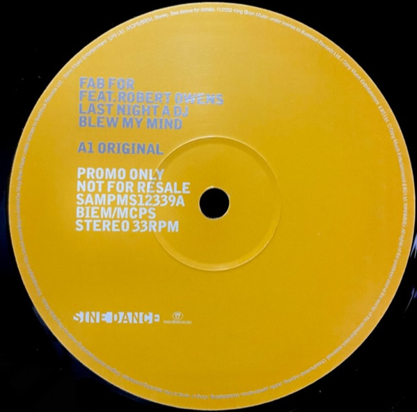 Fab For Feat. Robert Owens - Last Night A DJ Blew My Mind | Sine Dance (SAMPMS123396) - 2 Fab For Feat. Robert Owens - Last Night A DJ Blew My Mind | Sine Dance (SAMPMS123396) - 2