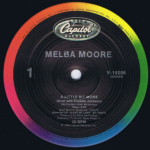 Melba Moore - A Little Bit More | Capitol Records (V-15256) - main Melba Moore - A Little Bit More | Capitol Records (V-15256) - main