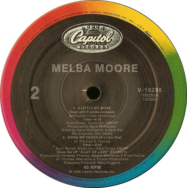 Melba Moore - A Little Bit More | Capitol Records (V-15256) - 2 Melba Moore - A Little Bit More | Capitol Records (V-15256) - 2