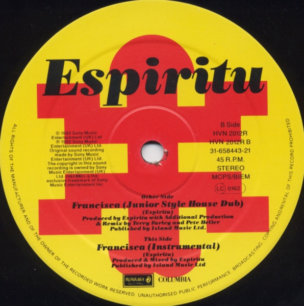 Espiritu - Francisca | Heavenly (HVN 2012R) - 4