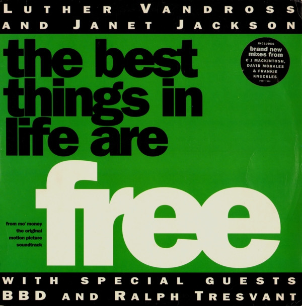Luther Vandross & Janet Jackson With Special Guests Bell Biv Devoe & Ralph Tresvant - The Best Things In Life Are Free | Perspective Records (PERT 7400) - main