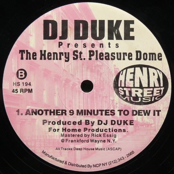 DJ Duke - The Henry St. Pleasure Dome | Henry Street Music (HS 194) - 2