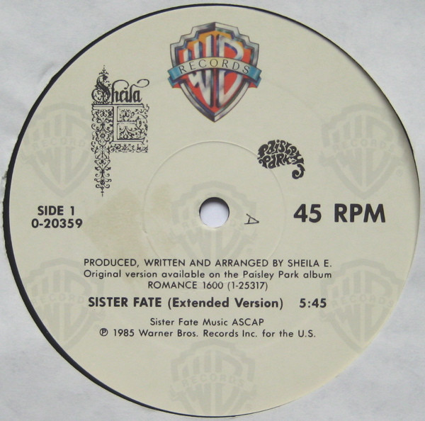 Sheila E. - Sister Fate | Paisley Park (0-20359) - 3