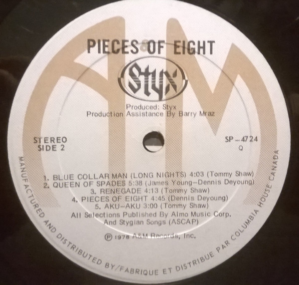 Styx - Pieces Of Eight | A&M Records (SP-4724) - 7 Styx - Pieces Of Eight | A&M Records (SP-4724) - 7