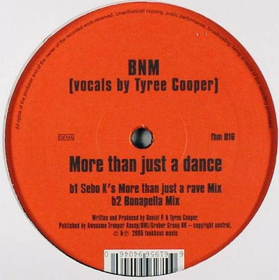 BNM - More Than Just A Dance | Funkhaus Music (fhm 016) - 2